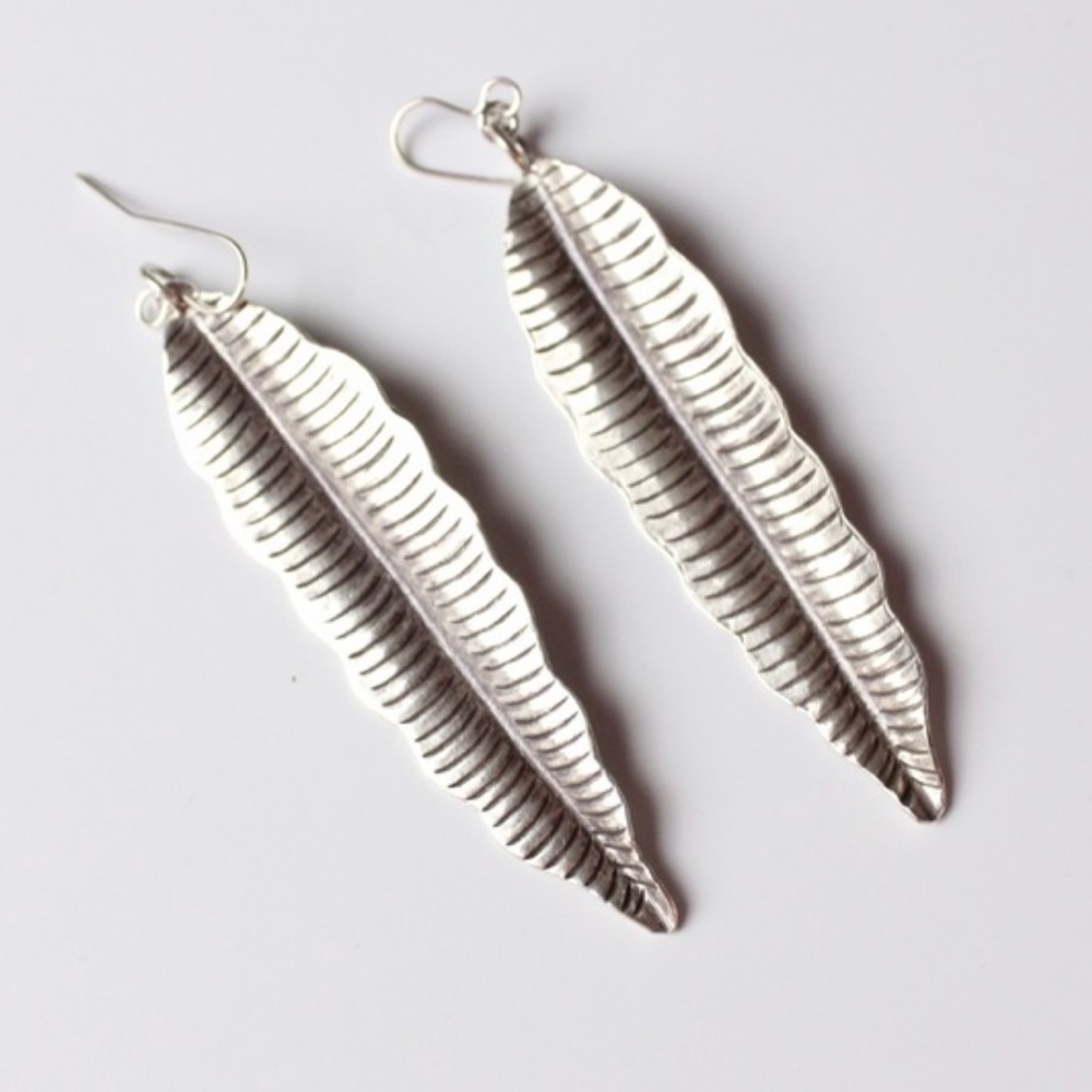 Heather Gardner Feather Earring Sterling Silver